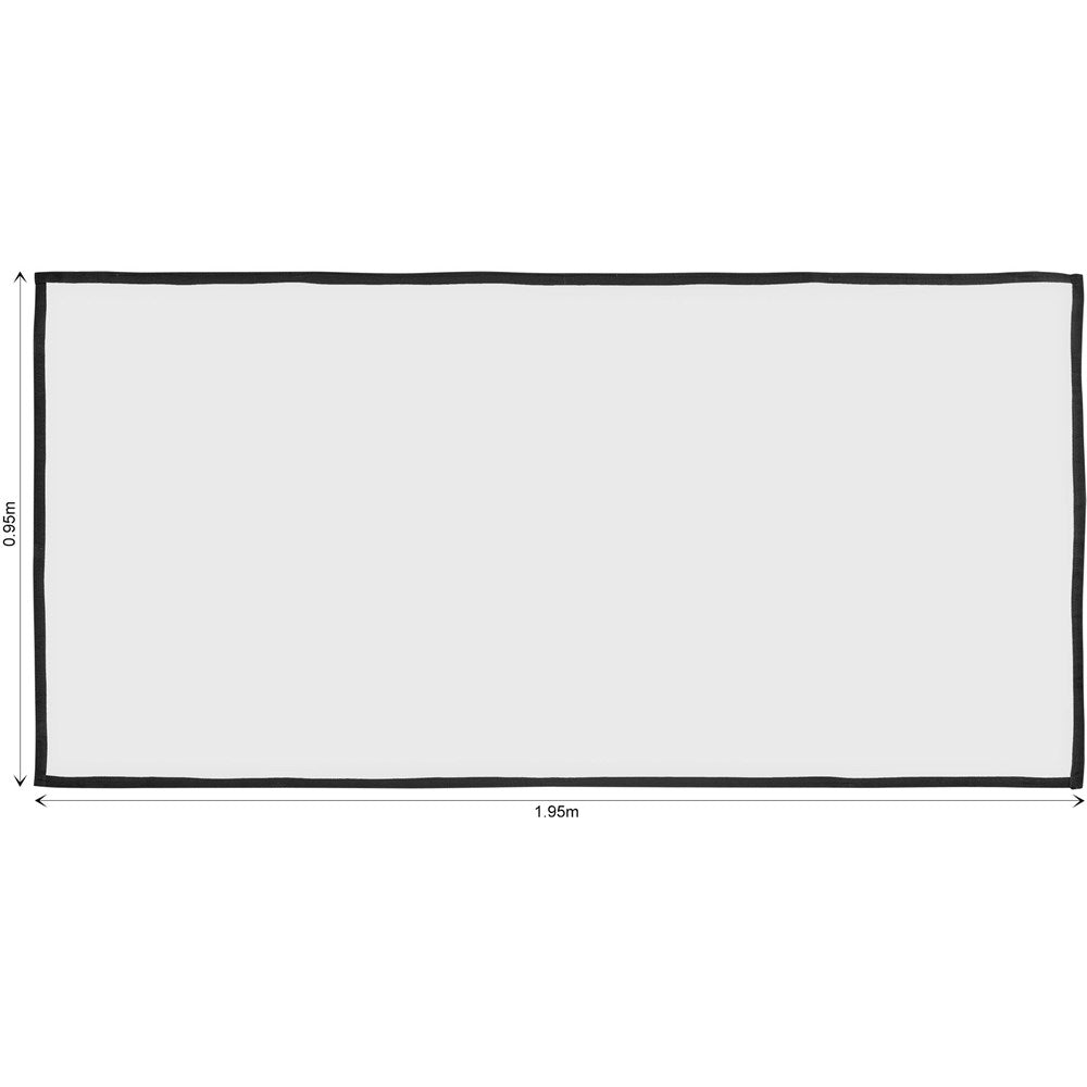 Vervaagbestande A-raam stofvel 2m x 1m vir geleenthede
