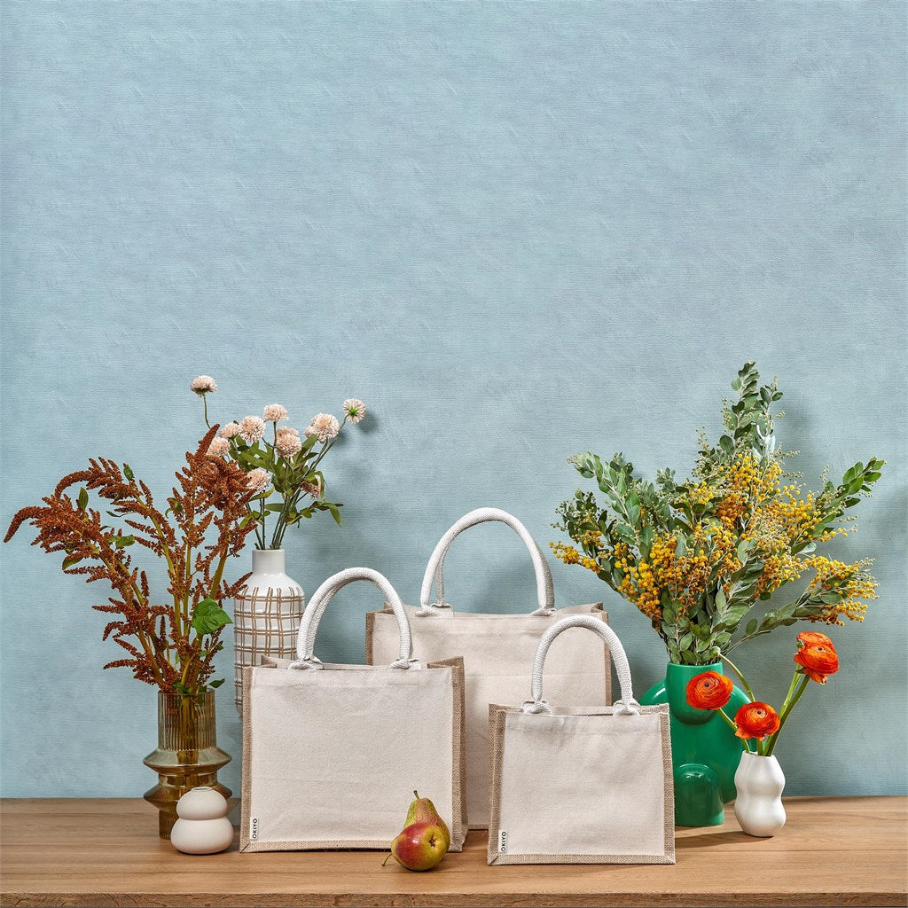Okiyo Chinsai Maxi Jute & Cotton Tote for Branding