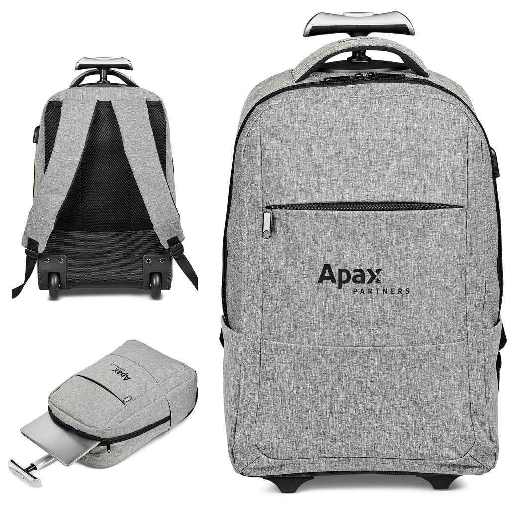 Swiss Cougar San Marino Laptop Trolley Backpack with USB Port for Business Travelers