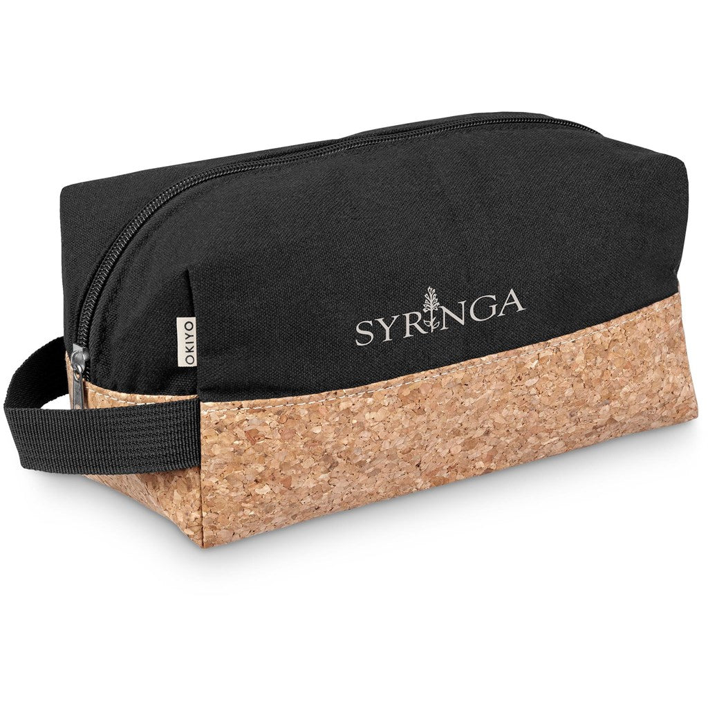 Eco-Friendly Okiyo Koruku Cork & Cotton Toiletry Bag