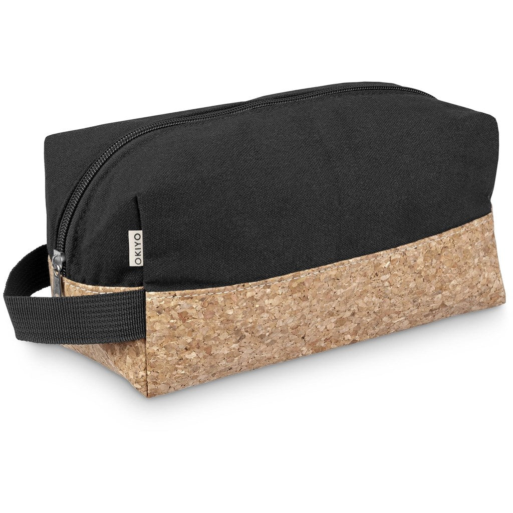 Eco-Friendly Okiyo Koruku Cork & Cotton Toiletry Bag
