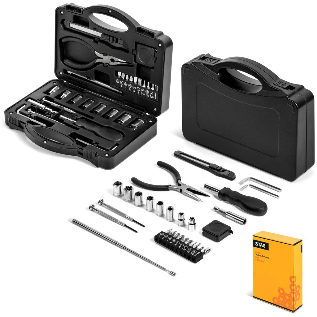 Stac 28-Piece Tool Set for DIY and Maintenance Needs