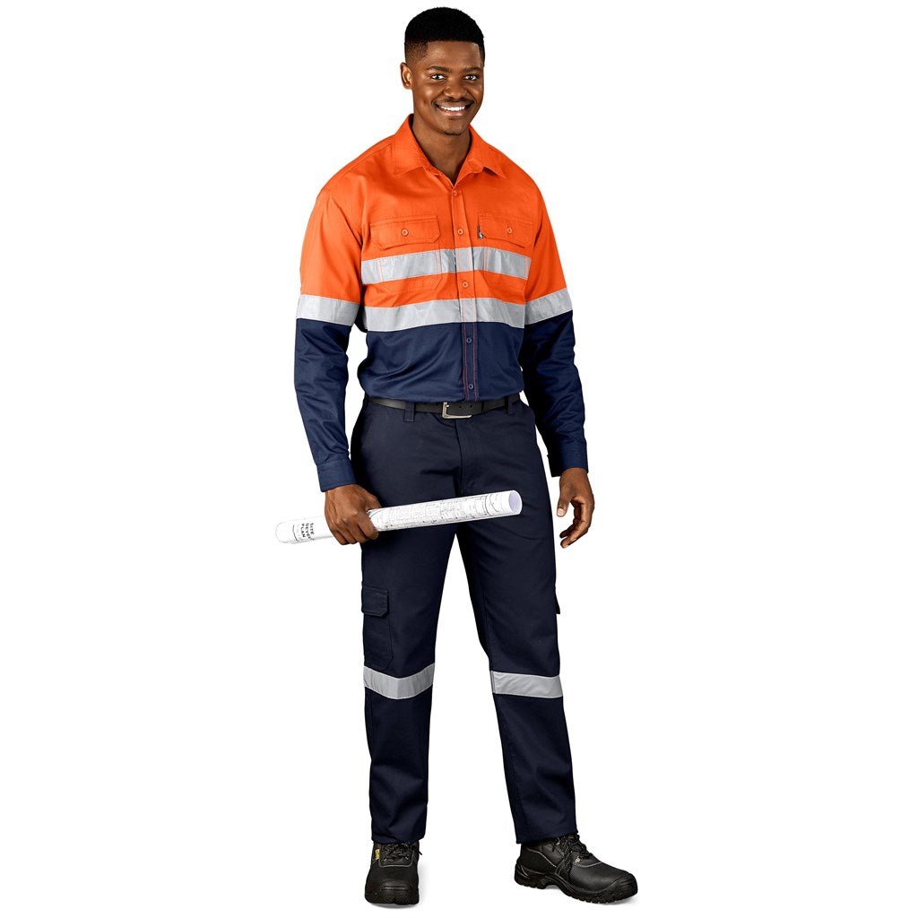 Access Vented Two - Tone Reflective Work Shirt - Brand your company Logo! Get a quote - Promo Lingo
