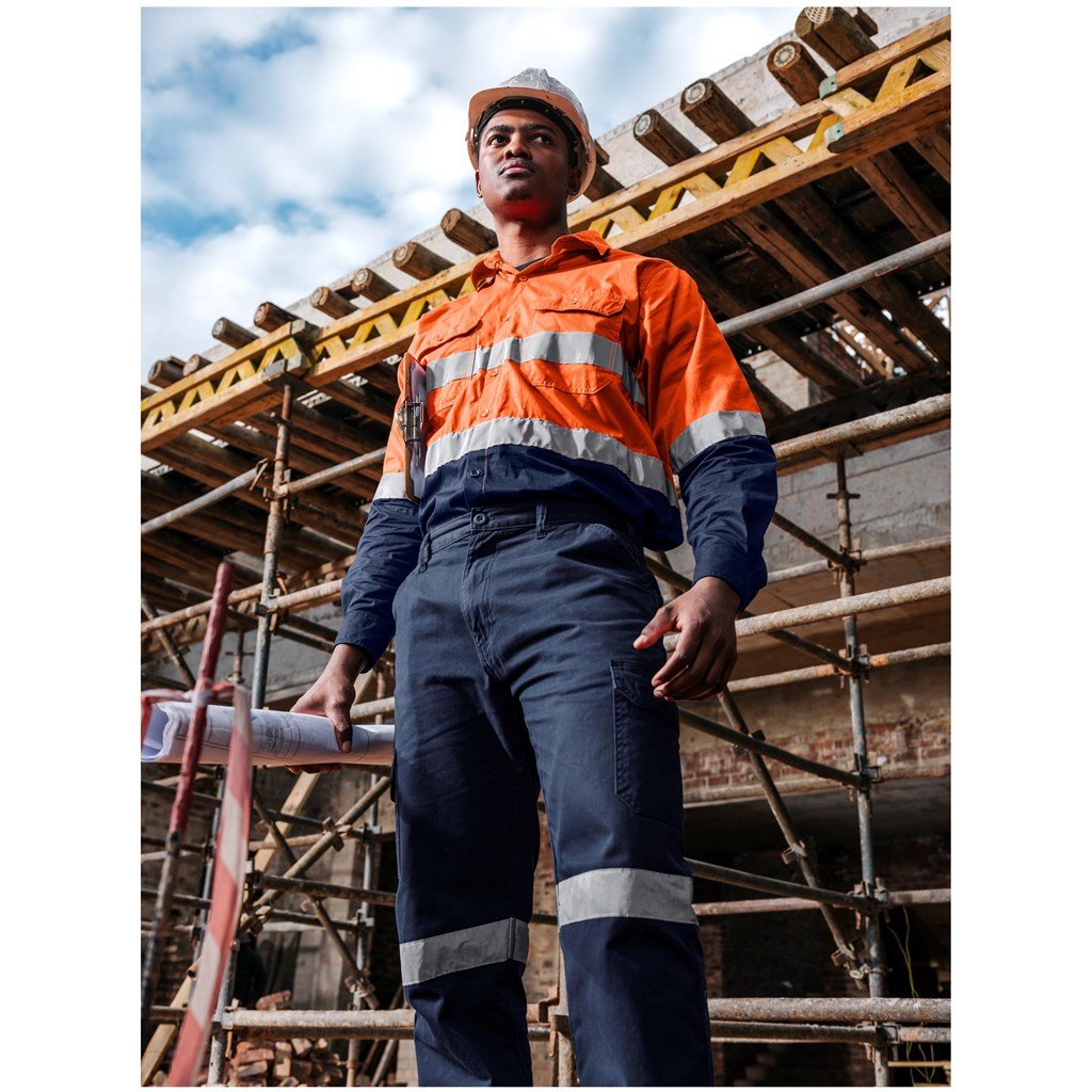 Access Vented Two - Tone Reflective Work Shirt - Brand your company Logo! Get a quote - Promo Lingo