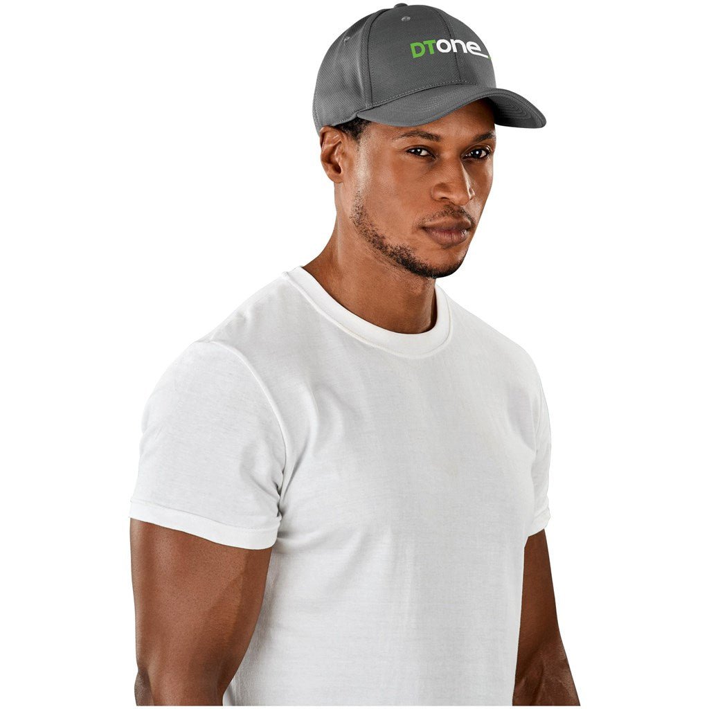 Ace 6 Panel Fitted Cap - Grey - Brand your company Logo! Get a quote - Promo Lingo