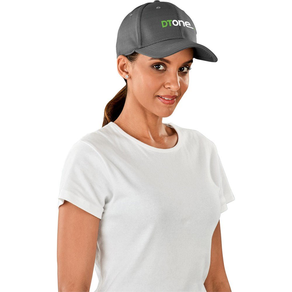 Ace 6 Panel Fitted Cap - Grey - Brand your company Logo! Get a quote - Promo Lingo
