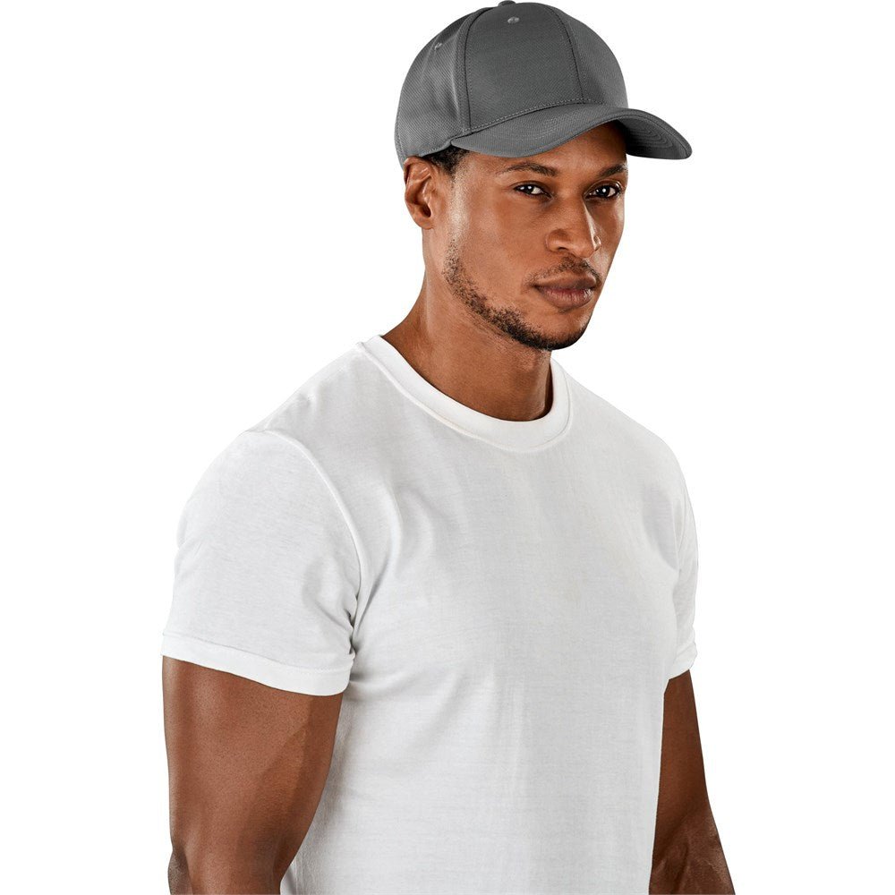 Ace 6 Panel Fitted Cap - Grey - Brand your company Logo! Get a quote - Promo Lingo