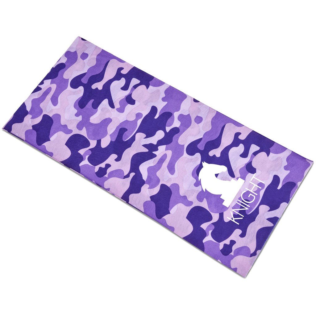 Adults Camo Flexi Tubular Bandana - Purple - Brand your company Logo! Get a quote - Promo Lingo