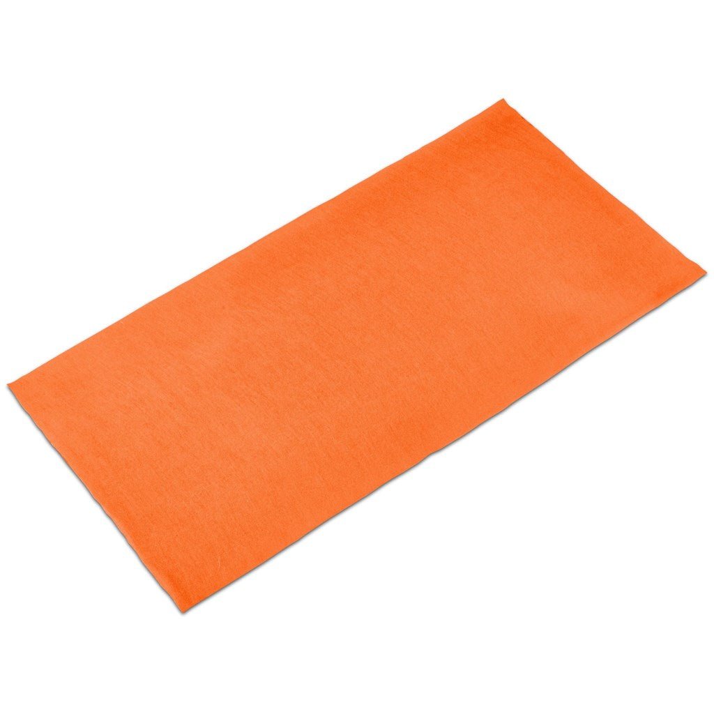 Adults Flexi Tubular Bandana - Orange - Brand your company Logo! Get a quote - Promo Lingo
