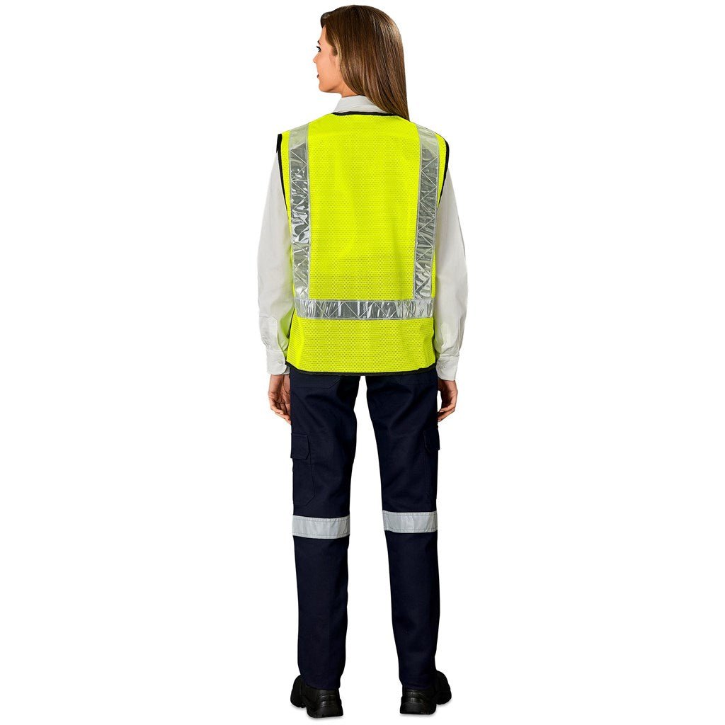 Airport Hi - Viz Reflective Full Zip Vest for Enhanced Safety - Brand your company Logo! Get a quote - Promo Lingo