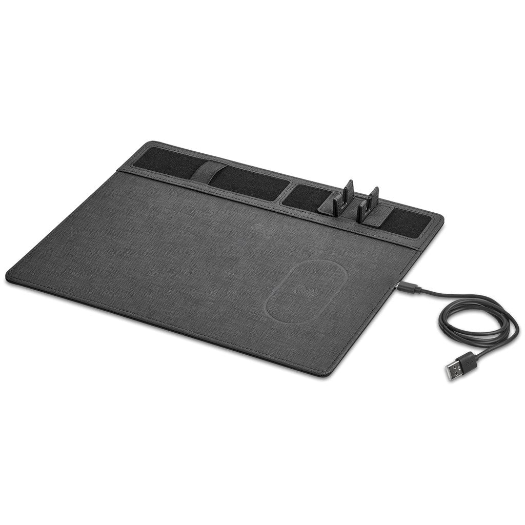 Alex Varga Aramis Wireless Charger Desk Organiser with Functionality - Brand your company Logo! Get a quote - Promo Lingo