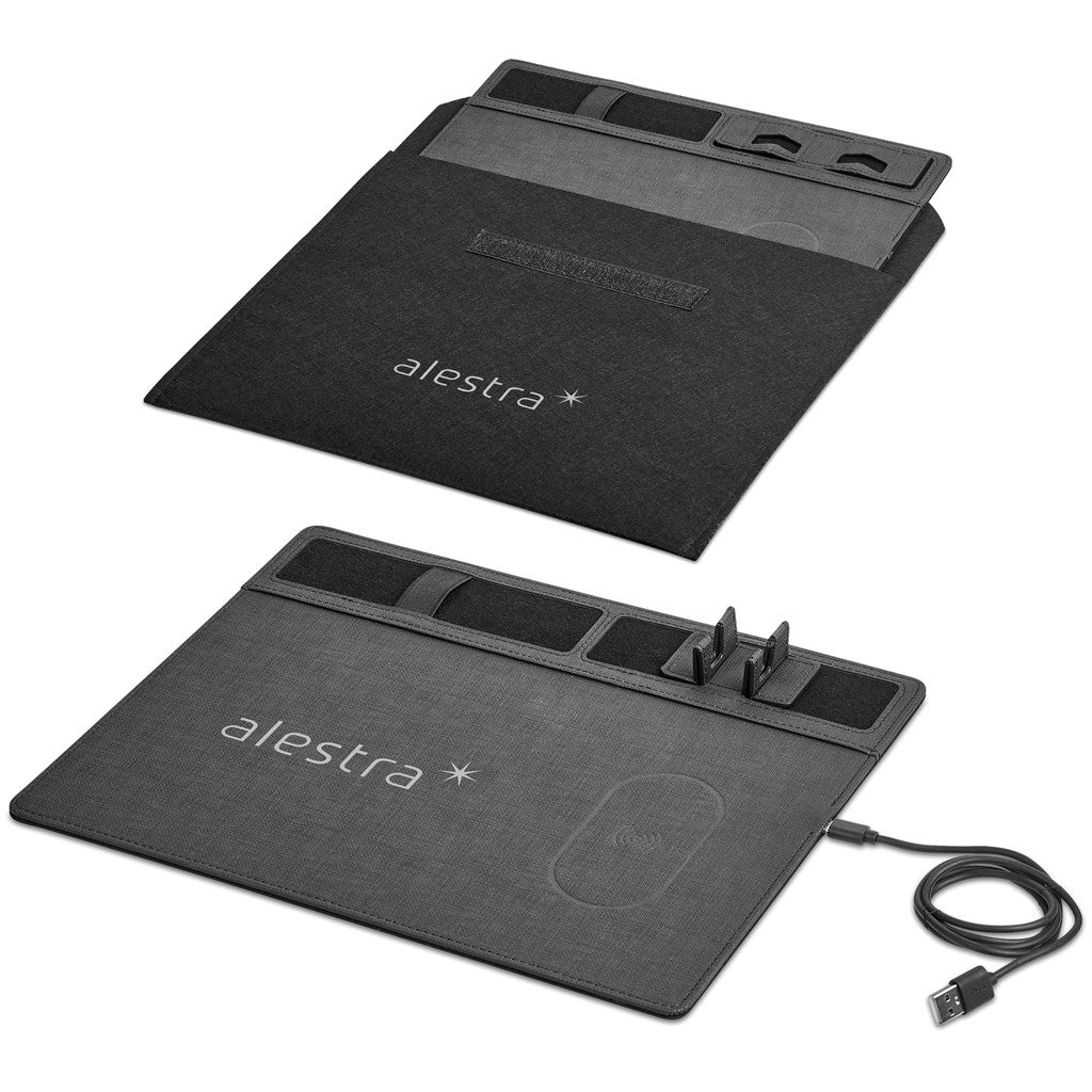 Alex Varga Aramis Wireless Charger Desk Organiser with Functionality - Brand your company Logo! Get a quote - Promo Lingo