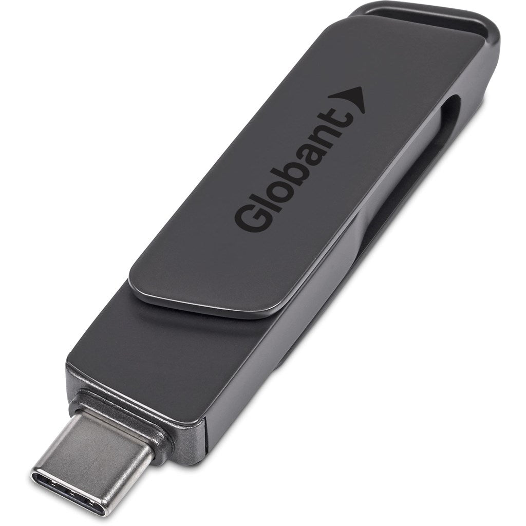 Alex Varga Atraxia Dual Flash Drive – 64GB - Brand your company Logo! Get a quote - Promo Lingo