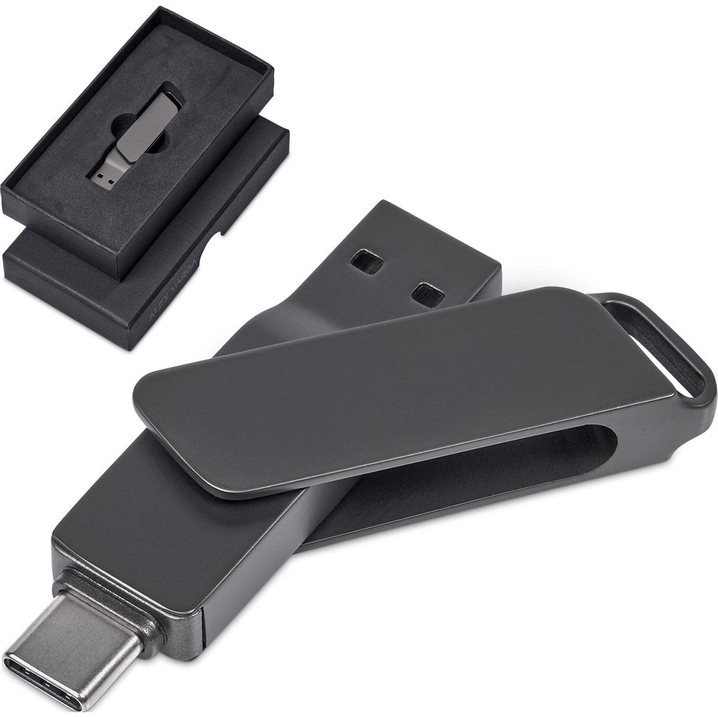 Alex Varga Atraxia Dual Flash Drive – 64GB - Brand your company Logo! Get a quote - Promo Lingo