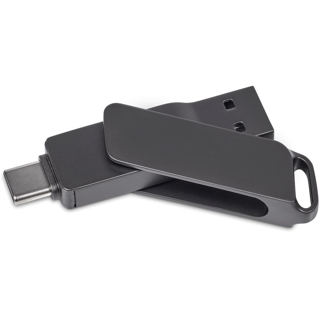 Alex Varga Atraxia Dual Flash Drive – 64GB - Brand your company Logo! Get a quote - Promo Lingo