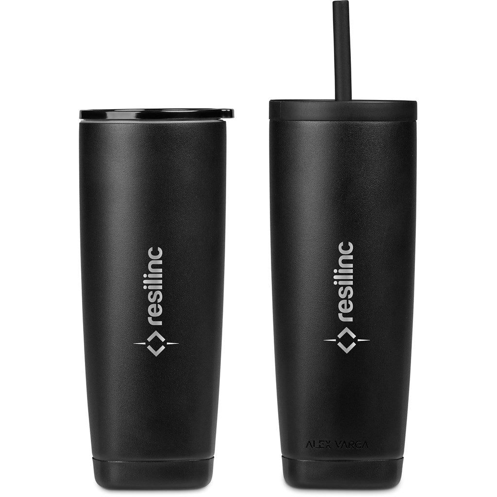 Alex Varga Aurelian Stainless Steel 2 - in - 1 Tumbler & Straw - Brand your company Logo! Get a quote - Promo Lingo