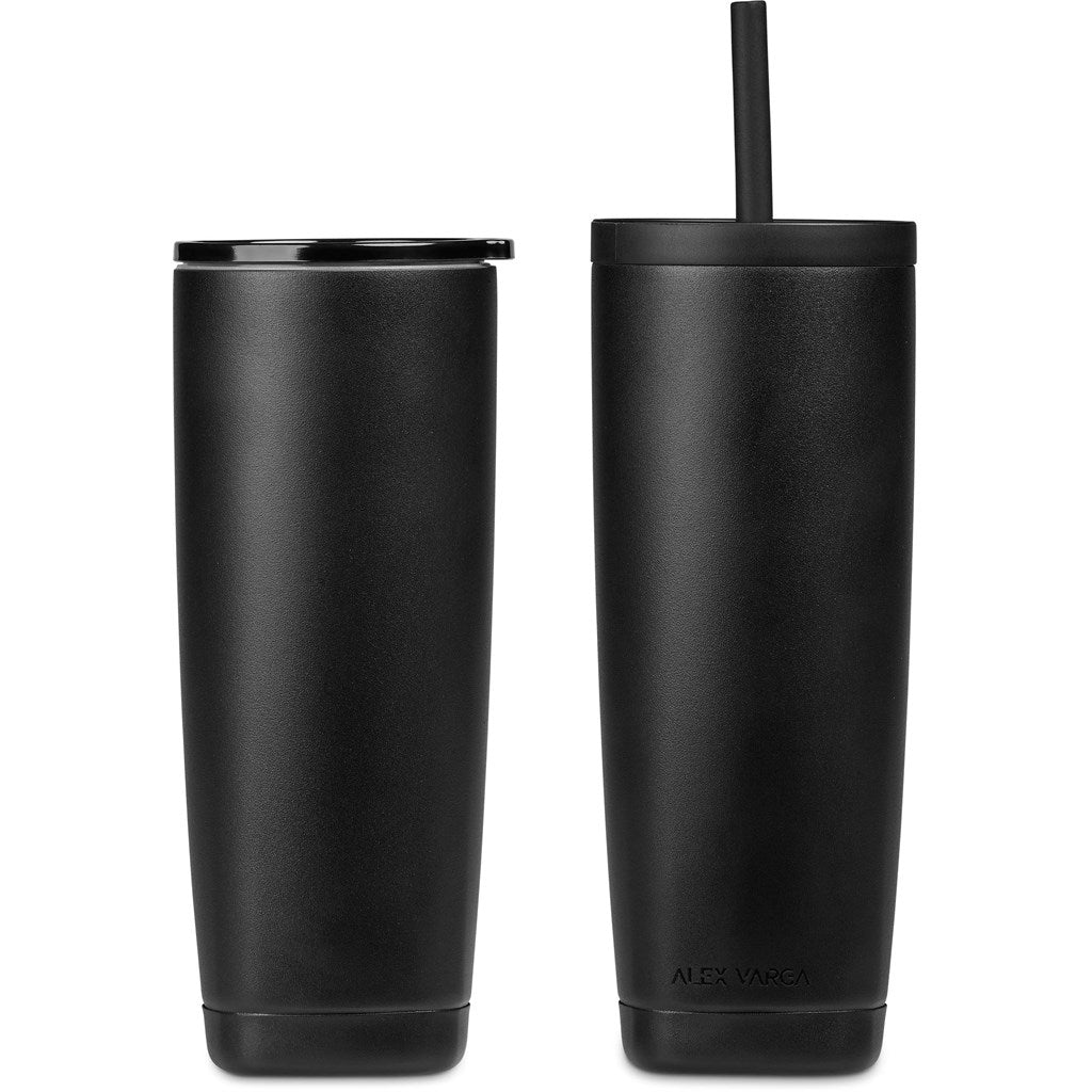 Alex Varga Aurelian Stainless Steel 2 - in - 1 Tumbler & Straw - Brand your company Logo! Get a quote - Promo Lingo