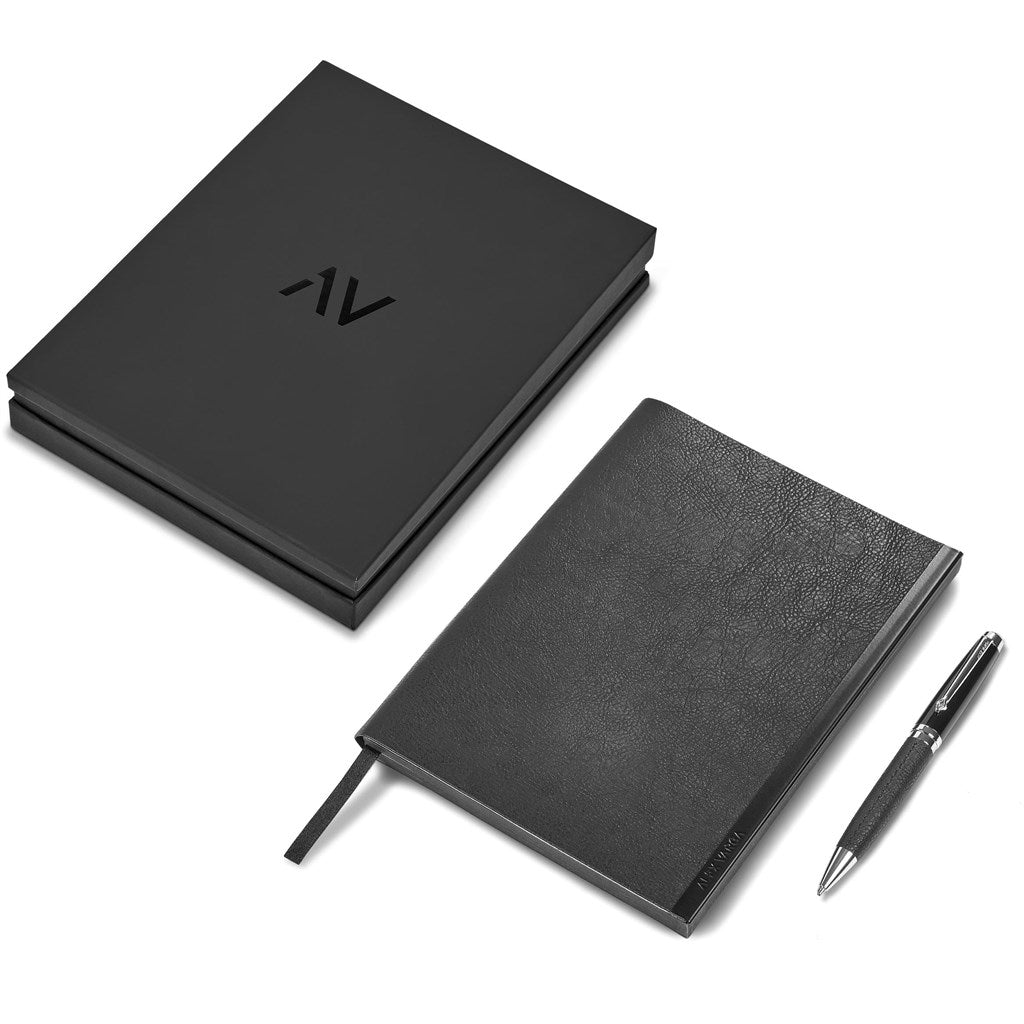 Alex Varga Corinthia Soft Cover Notebook & Pen Set Elegance - Brand your company Logo! Get a quote - Promo Lingo