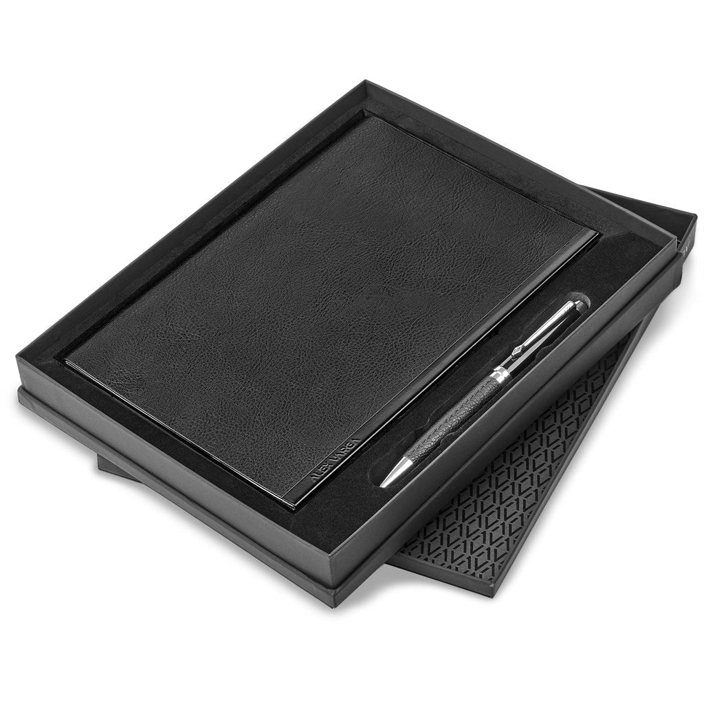 Alex Varga Corinthia Soft Cover Notebook & Pen Set Elegance - Brand your company Logo! Get a quote - Promo Lingo