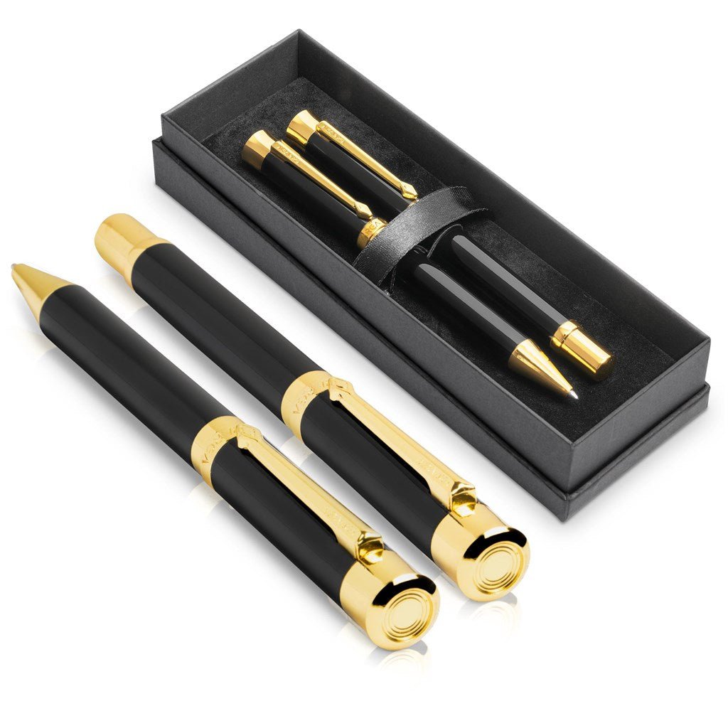 Alex Varga Corona Ball Pen & Rollerball Set Gift Duo - Brand your company Logo! Get a quote - Promo Lingo