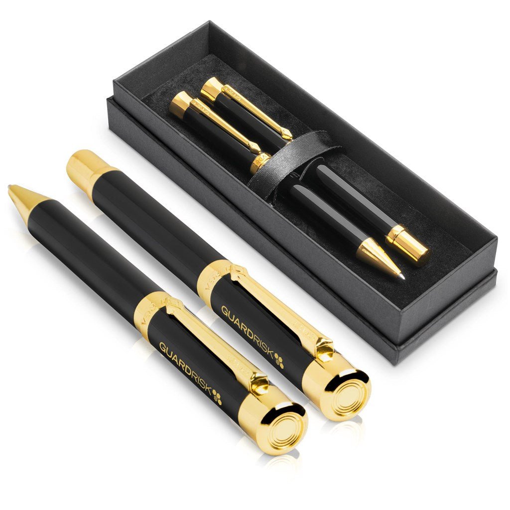 Alex Varga Corona Ball Pen & Rollerball Set Gift Duo - Brand your company Logo! Get a quote - Promo Lingo