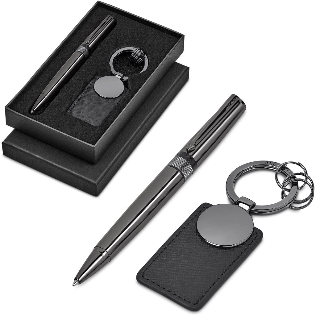 Alex Varga Olsson Gift Set: Pen and Keyholder Duo - Brand your company Logo! Get a quote - Promo Lingo