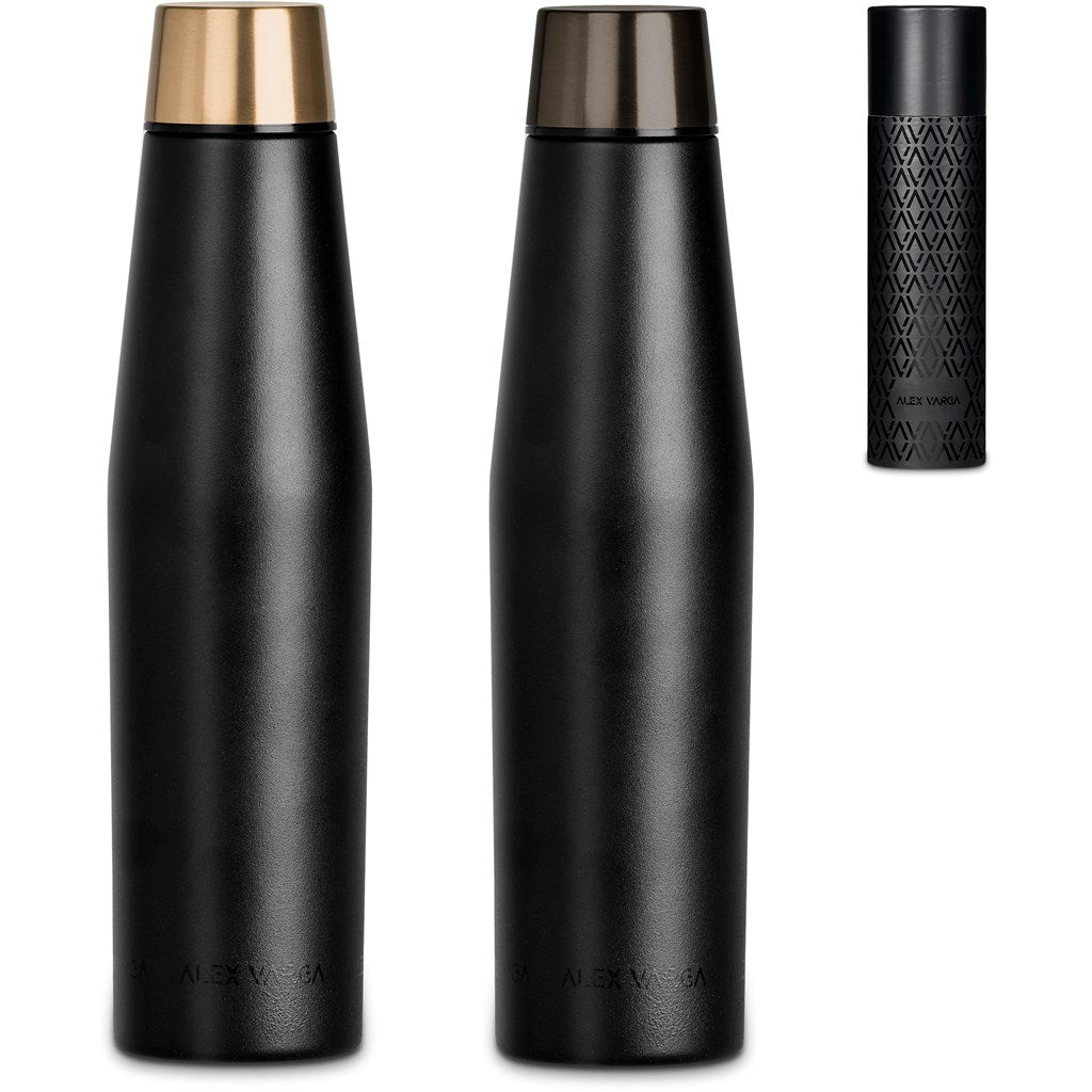 Alex Varga Onassis 500ml Matte Black Vacuum Water Bottle - Brand your company Logo! Get a quote - Promo Lingo