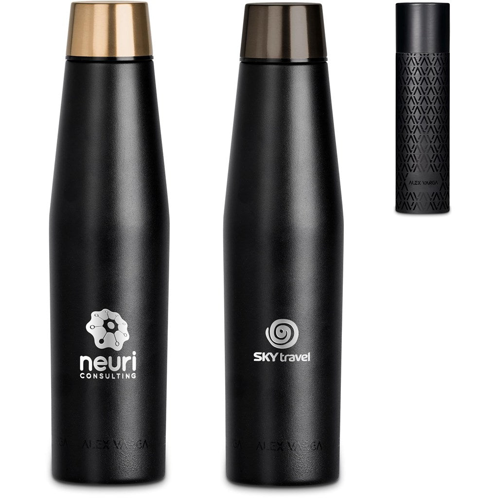 Alex Varga Onassis 500ml Matte Black Vacuum Water Bottle - Brand your company Logo! Get a quote - Promo Lingo