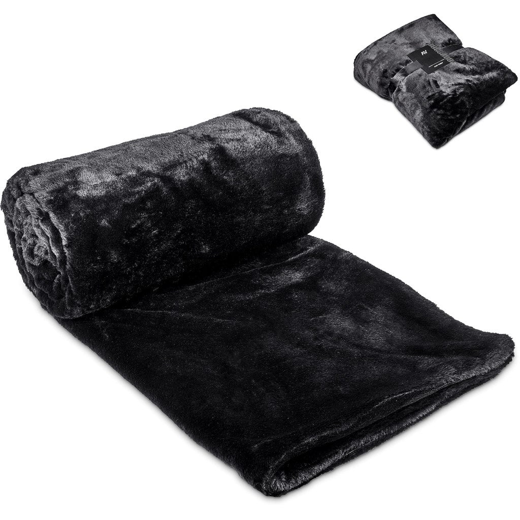 Alex Varga Palazzo Faux Fur Fleece Blanket - Luxurious Comfort - Brand your company Logo! Get a quote - Promo Lingo