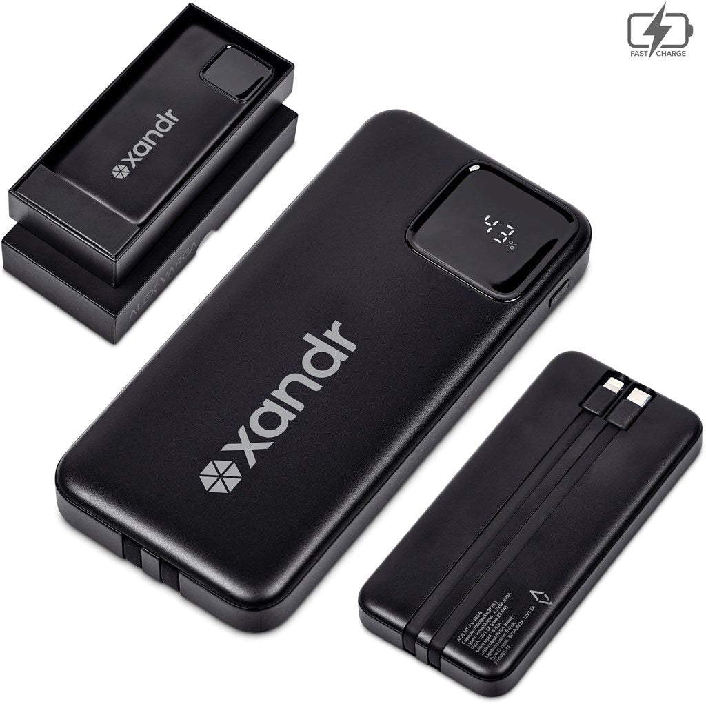 Alex Varga Scorpio Fast Charge 22.5W Power Bank - 10,000mAh - Brand your company Logo! Get a quote - Promo Lingo