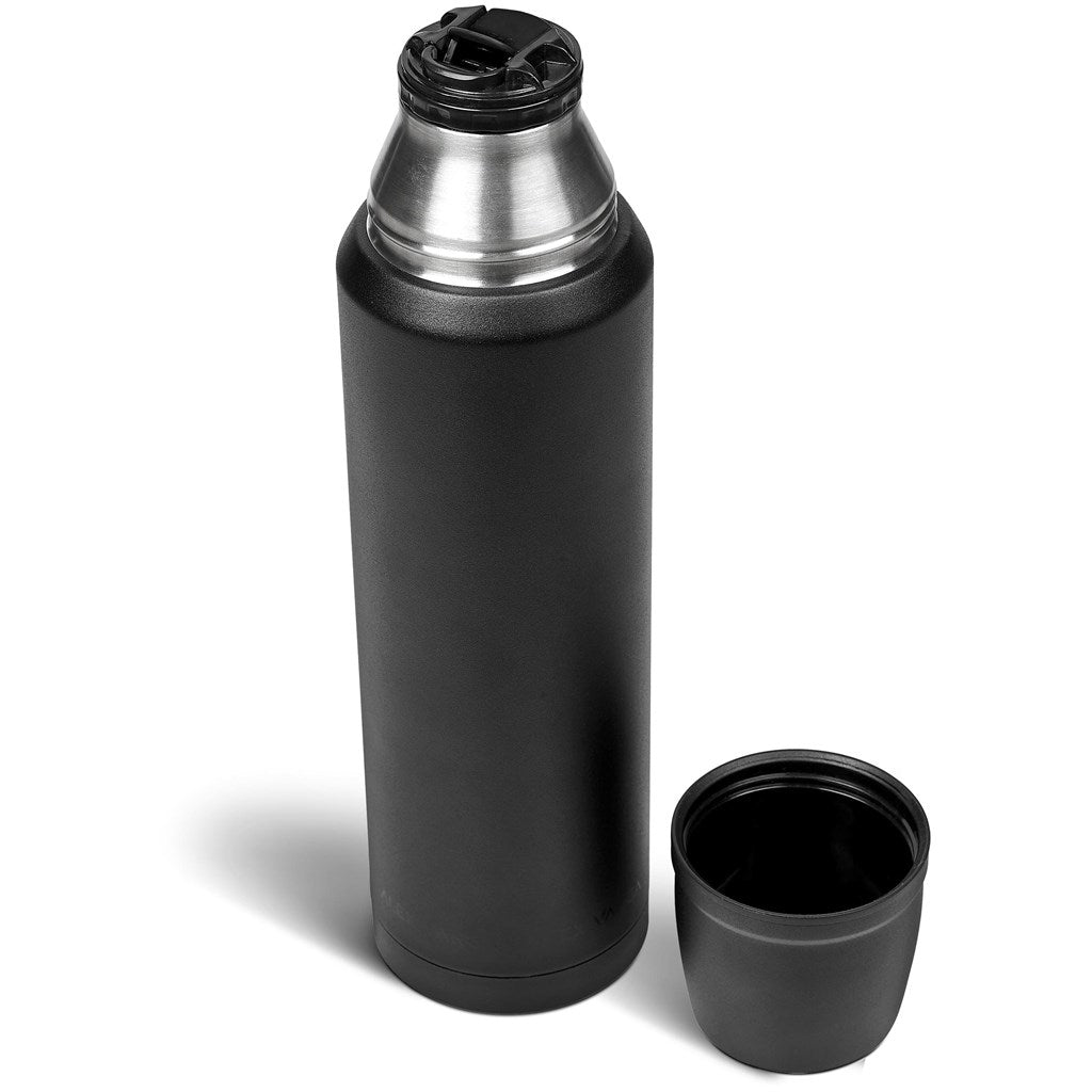 Alex Varga Valhalla Stainless Steel Vacuum Flask – 1 Litre Elegant Design for Hot or Cold Beverages - Brand your company Logo! Get a quote - Promo Lingo