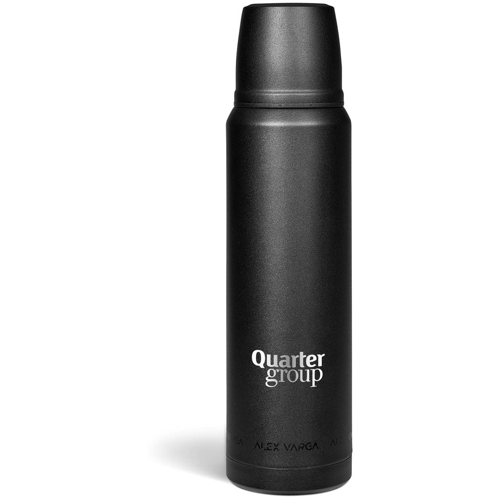 Alex Varga Valhalla Stainless Steel Vacuum Flask – 1 Litre Elegant Design for Hot or Cold Beverages - Brand your company Logo! Get a quote - Promo Lingo