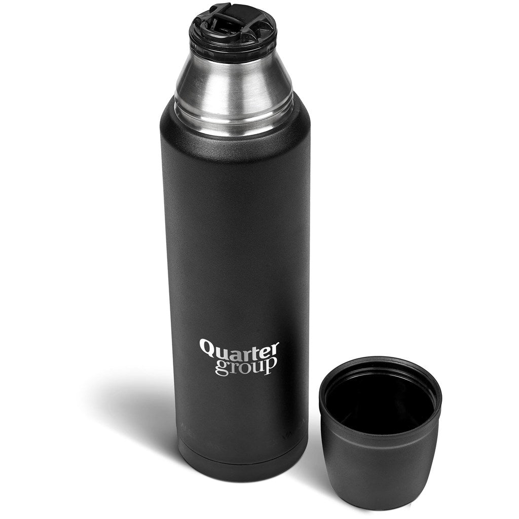 Alex Varga Valhalla Stainless Steel Vacuum Flask – 1 Litre Elegant Design for Hot or Cold Beverages - Brand your company Logo! Get a quote - Promo Lingo