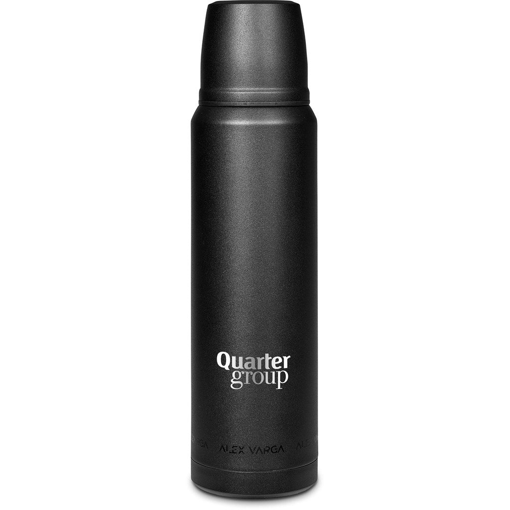 Alex Varga Valhalla Stainless Steel Vacuum Flask – 1 Litre Elegant Design for Hot or Cold Beverages - Brand your company Logo! Get a quote - Promo Lingo
