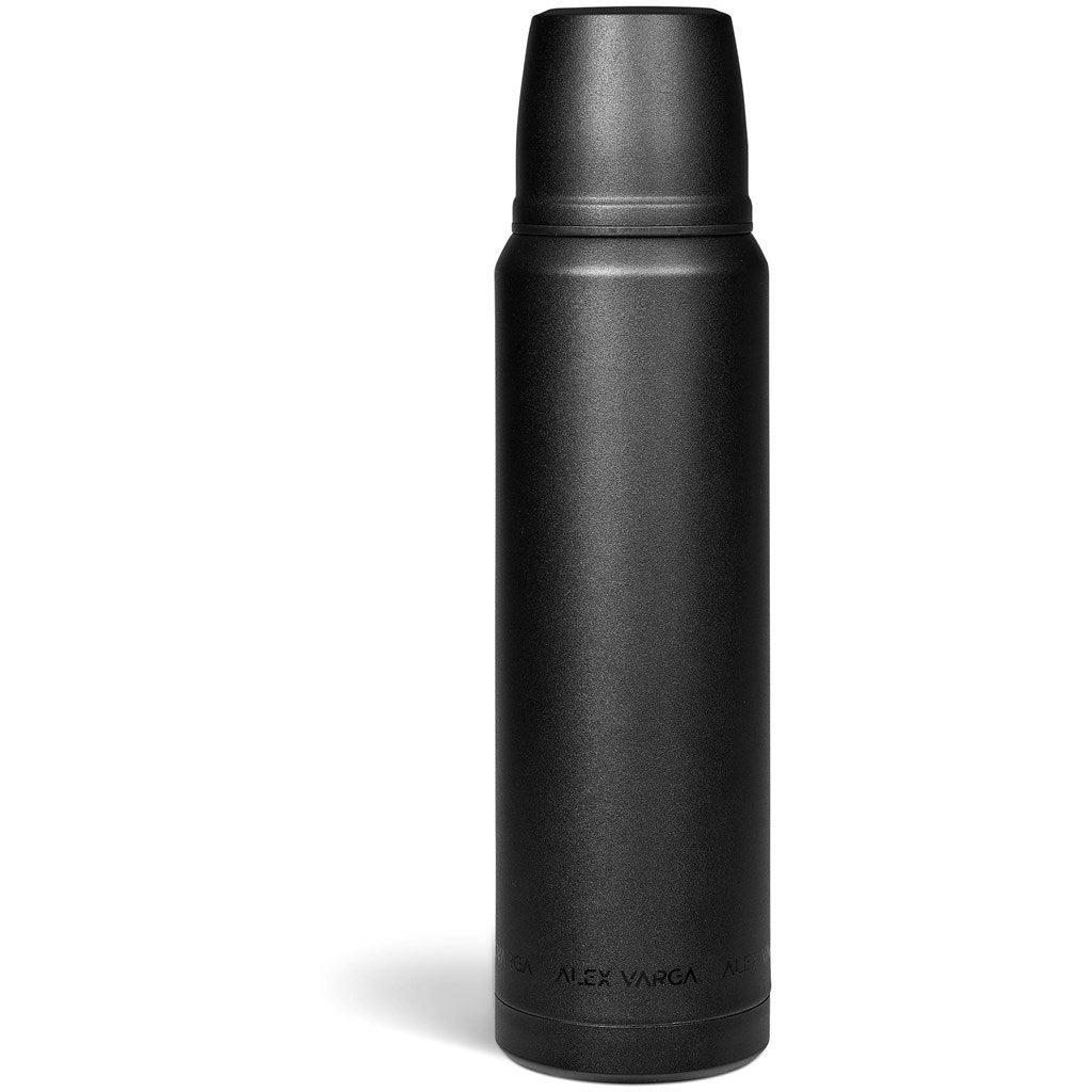 Alex Varga Valhalla Stainless Steel Vacuum Flask – 1 Litre Elegant Design for Hot or Cold Beverages - Brand your company Logo! Get a quote - Promo Lingo