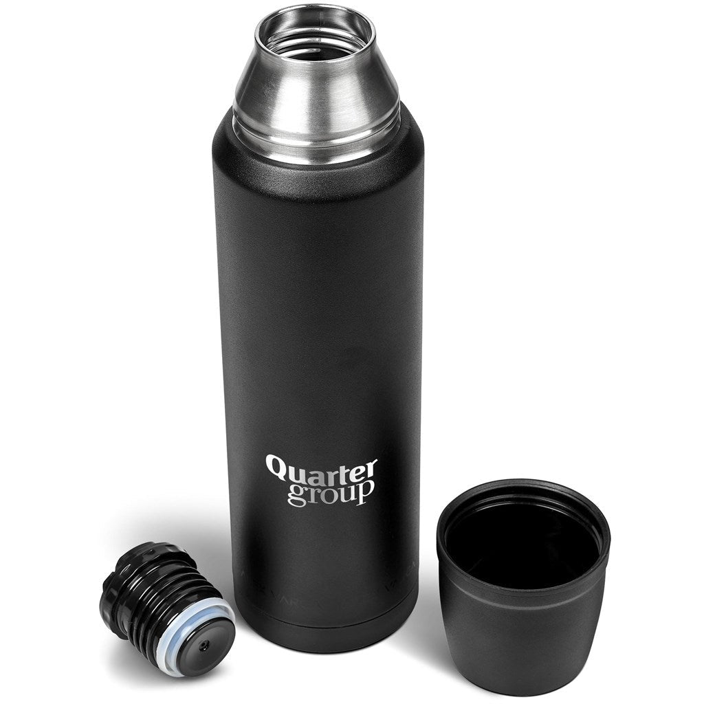 Alex Varga Valhalla Stainless Steel Vacuum Flask – 1 Litre Elegant Design for Hot or Cold Beverages - Brand your company Logo! Get a quote - Promo Lingo