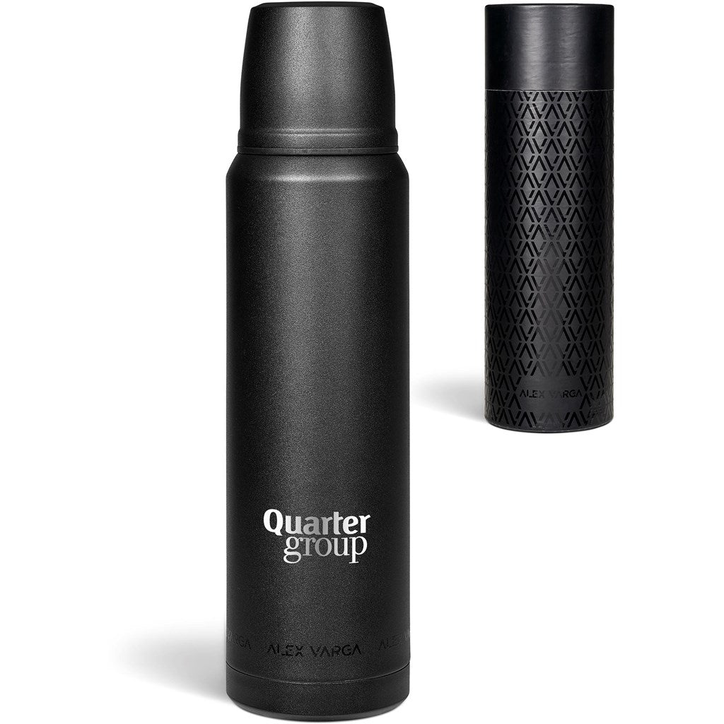 Alex Varga Valhalla Stainless Steel Vacuum Flask – 1 Litre Elegant Design for Hot or Cold Beverages - Brand your company Logo! Get a quote - Promo Lingo