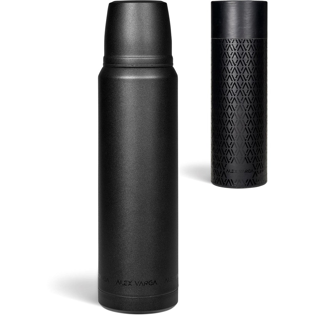 Alex Varga Valhalla Stainless Steel Vacuum Flask – 1 Litre Elegant Design for Hot or Cold Beverages - Brand your company Logo! Get a quote - Promo Lingo