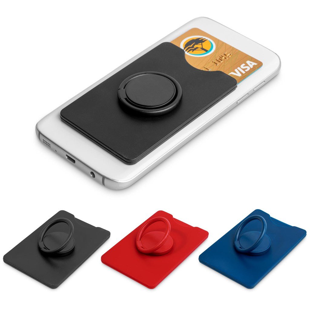 Altitude Axial Phone Card Holder, Ring Grip & Phone Stand - Brand your company Logo! Get a quote - Promo Lingo