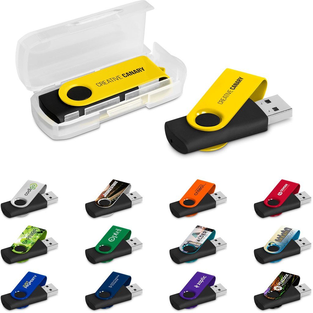 Altitude Axis Gyro Black Flash Drive - 8GB - Brand your company Logo! Get a quote - Promo Lingo