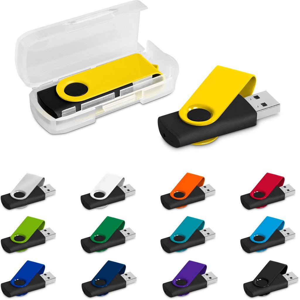 Altitude Axis Gyro Black Flash Drive - 8GB - Brand your company Logo! Get a quote - Promo Lingo