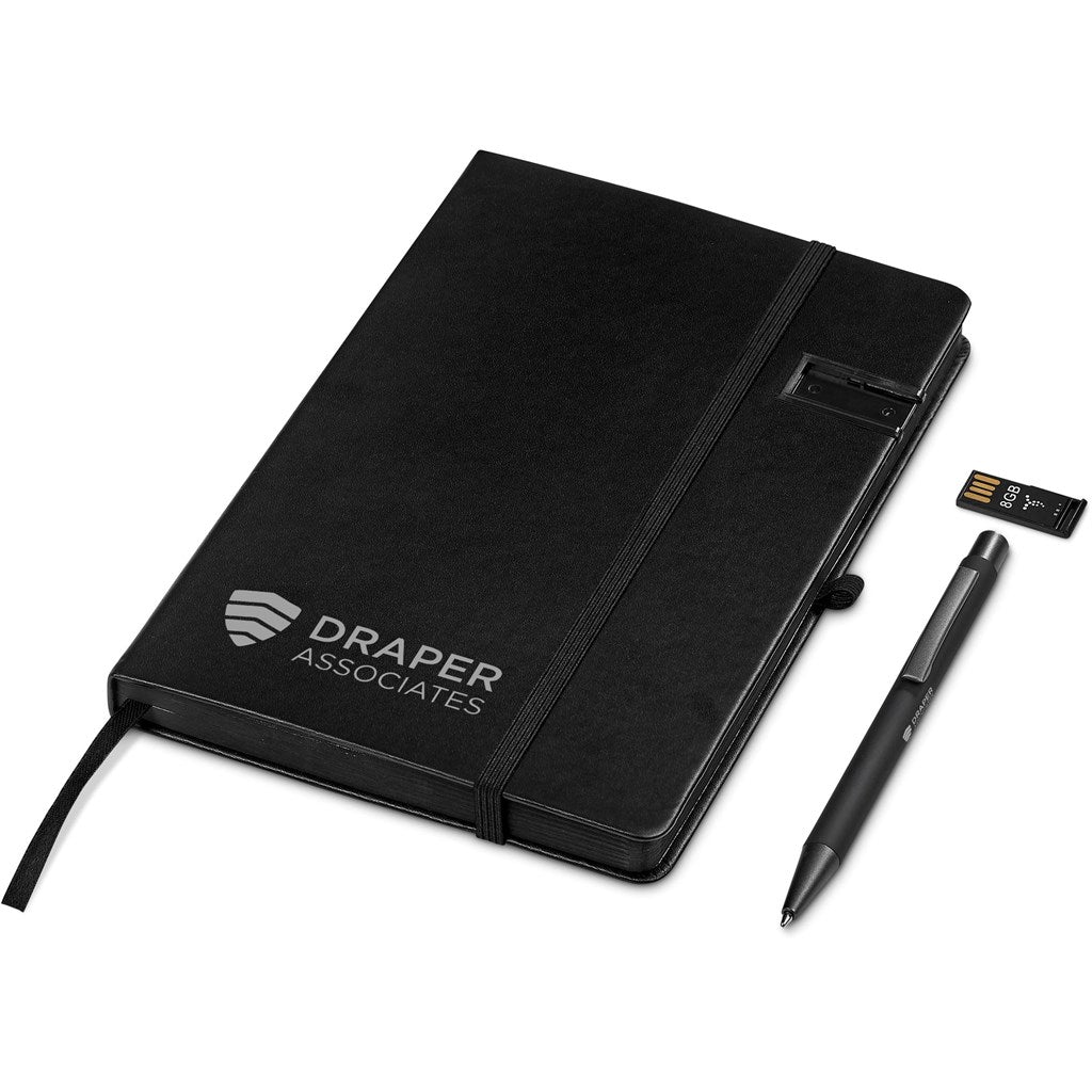 Altitude Billenium Flash Drive Notebook & Pen Set - 8GB - Brand your company Logo! Get a quote - Promo Lingo