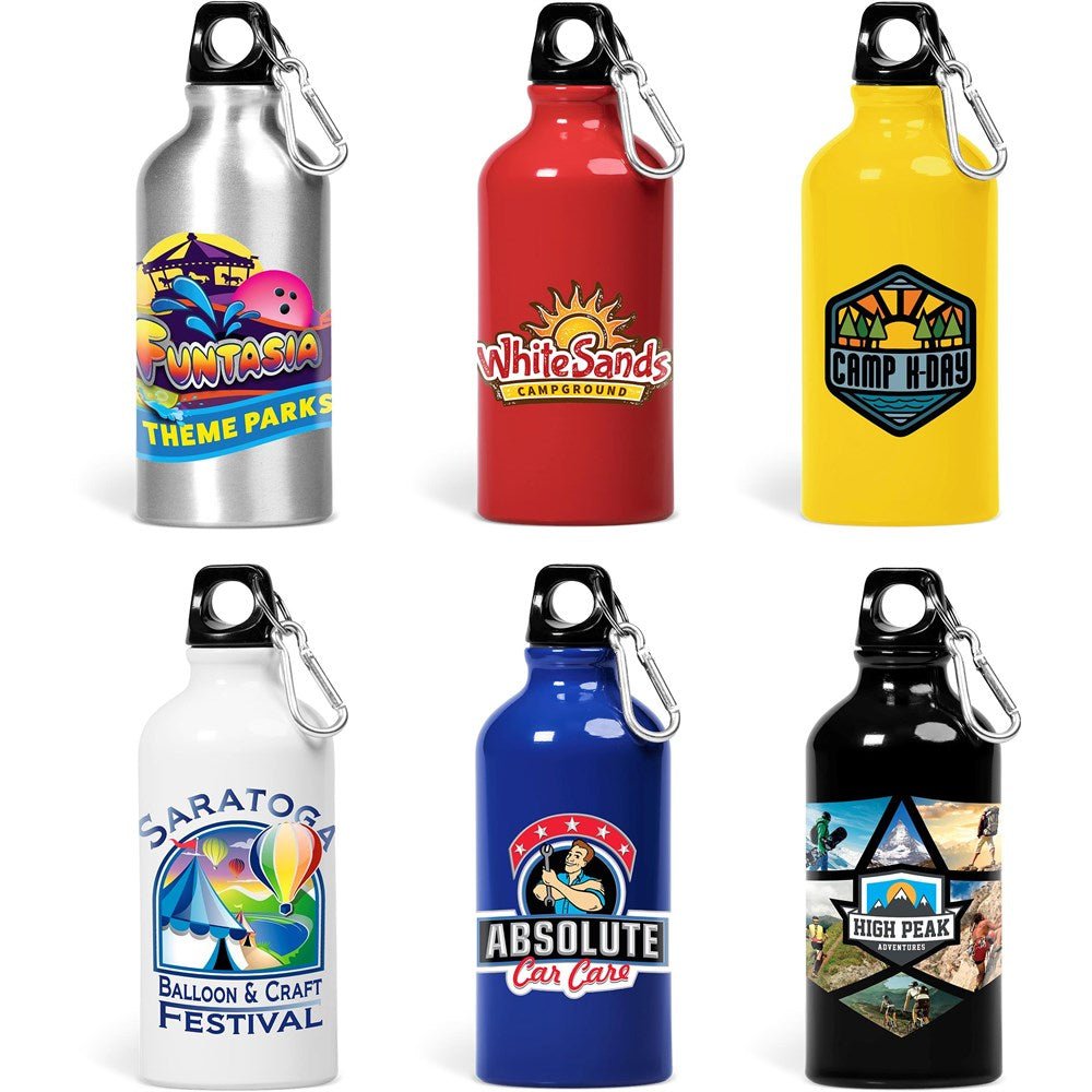 Altitude Braxton Aluminium Water Bottle - 500ml Adventure Ready - Brand your company Logo! Get a quote - Promo Lingo