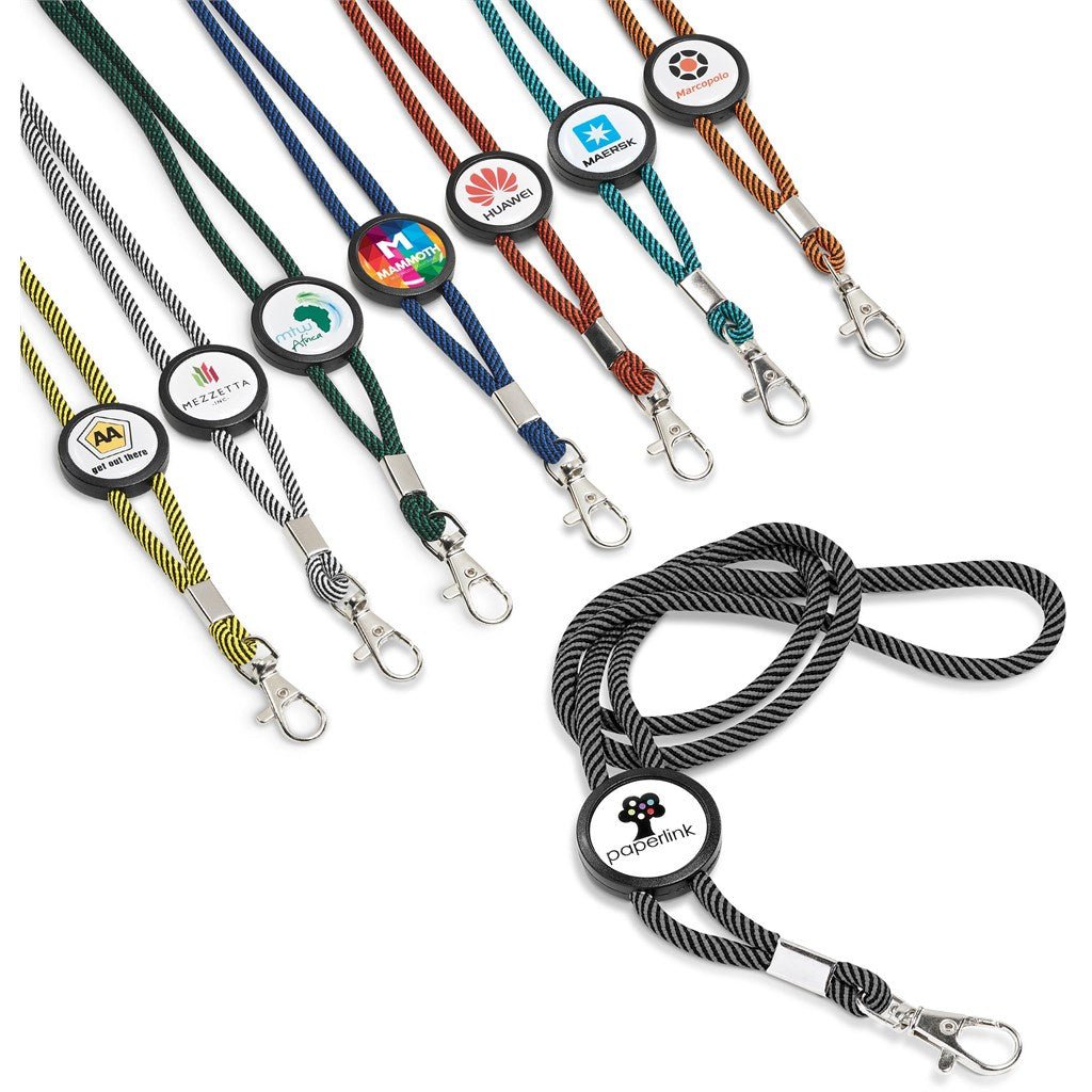 Altitude Candystripe Dome Lanyard - Brand your company Logo! Get a quote - Promo Lingo
