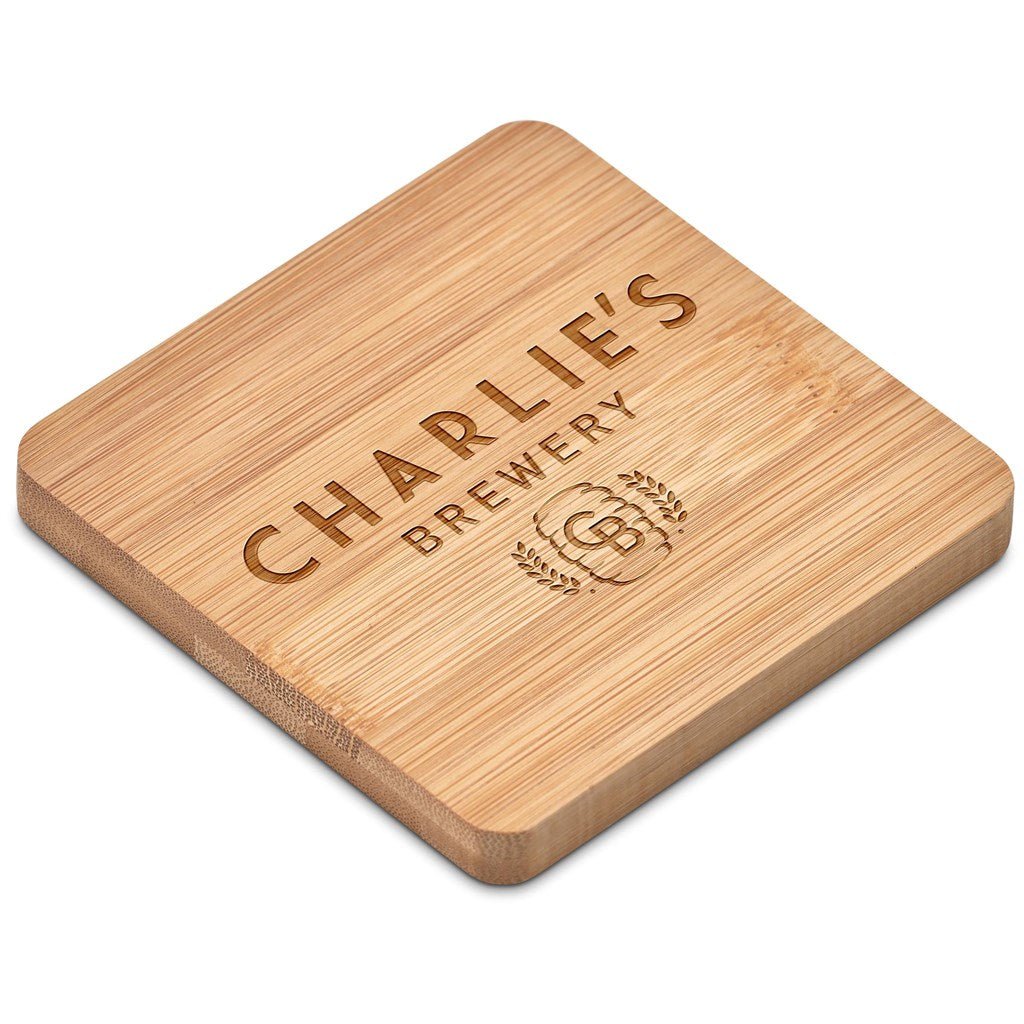 Altitude Drifter Bamboo Bottle Opener Coaster - Brand your company Logo! Get a quote - Promo Lingo