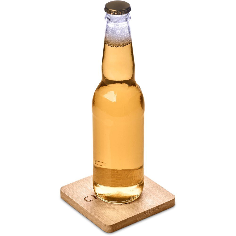 Altitude Drifter Bamboo Bottle Opener Coaster - Brand your company Logo! Get a quote - Promo Lingo