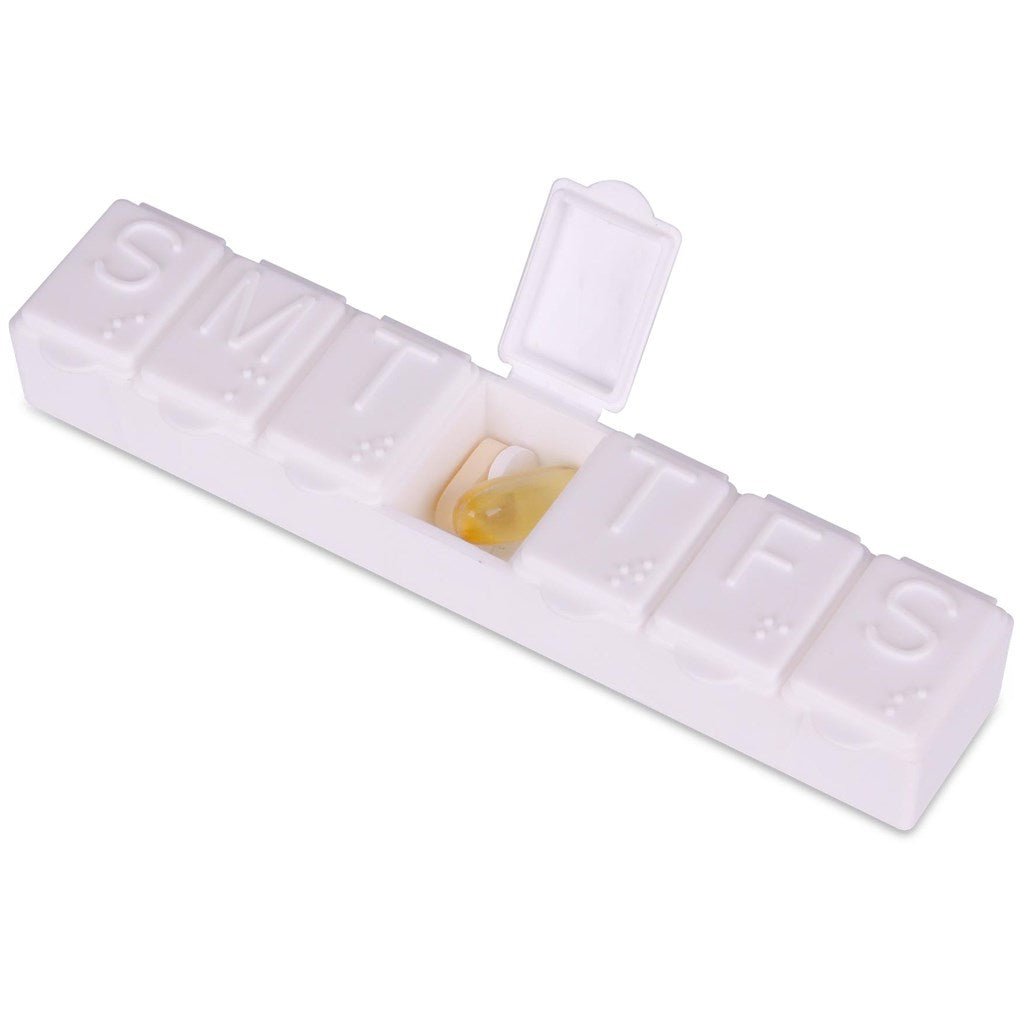 Altitude Emery Weekly Pill Box - Brand your company Logo! Get a quote - Promo Lingo