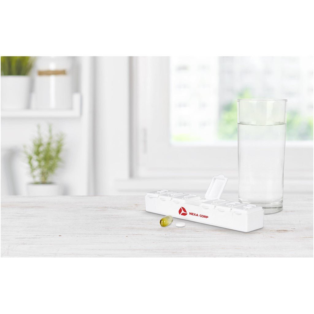 Altitude Emery Weekly Pill Box - Brand your company Logo! Get a quote - Promo Lingo