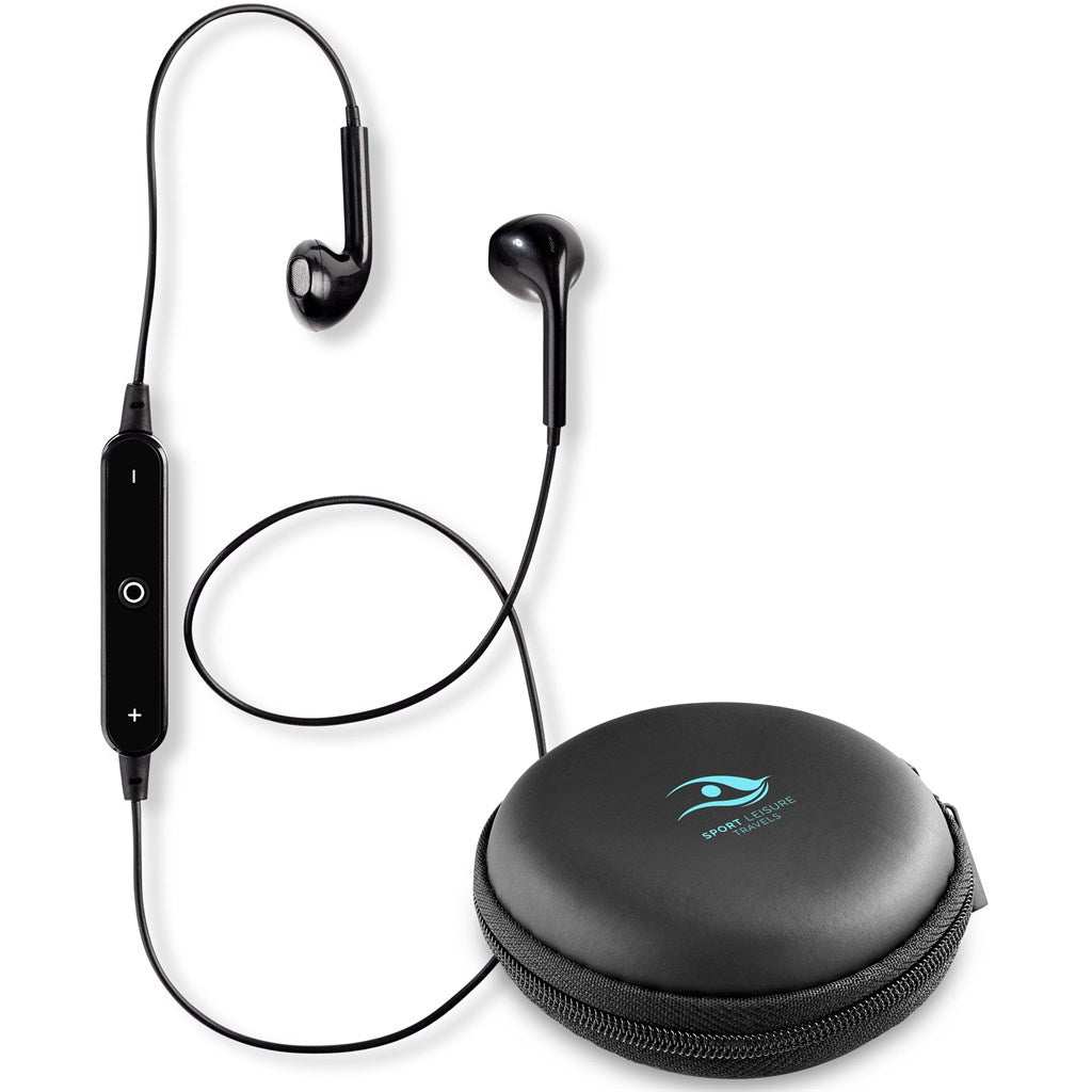 Altitude Nitrate Bluetooth Earbuds - Black - Brand your company Logo! Get a quote - Promo Lingo