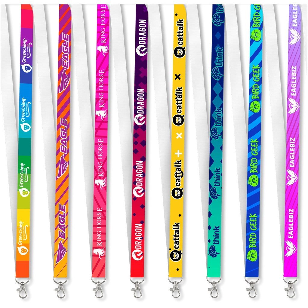 Altitude Snap Hook Clip Single - Sided Sublimation Petersham Lanyard - Brand your company Logo! Get a quote - Promo Lingo